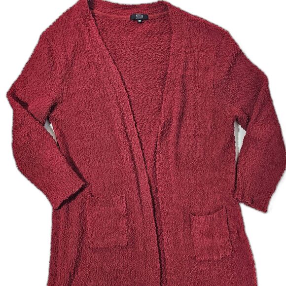 Modern Canvas Popcorn Chenille Cardigan Red Women's Size XXl - Picture 1 of 7